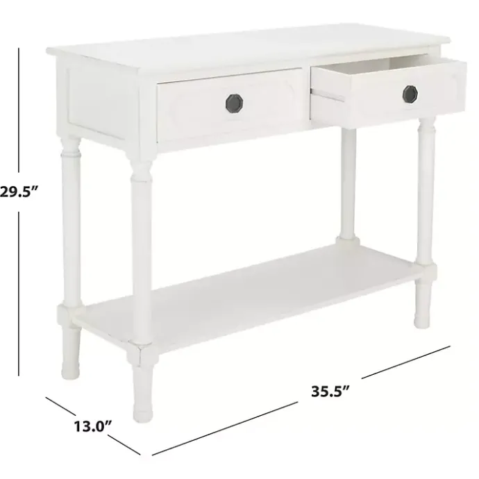 Clearance Kirklands Home Wood Allura Console Table White