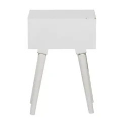 Online Kirklands Home Wood Carved Drawer Accent Table White