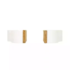 Hot Kirklands Home Wood Cloud Bookends, Set of 2 White