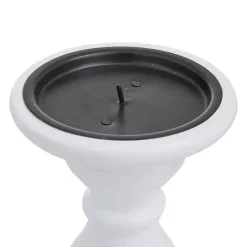 New Kirklands Home Wood Column Pillar Candle Holders, Set of 3 White