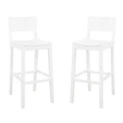 Clearance Kirklands Home Wood Devin Bar Stools, Set of 2 White