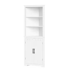 Online Kirklands Home Wood 2-Door Corner Storage Cabinet White