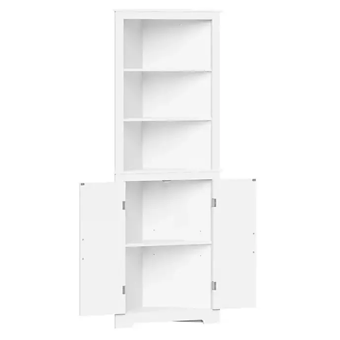 Online Kirklands Home Wood 2-Door Corner Storage Cabinet White