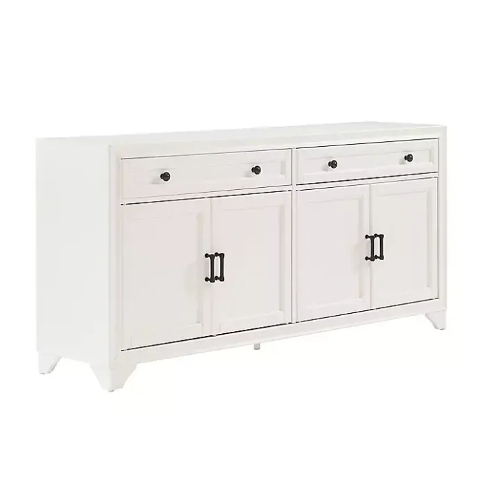 Outlet Kirklands Home Wood 4-Door Sideboard Cabinet White