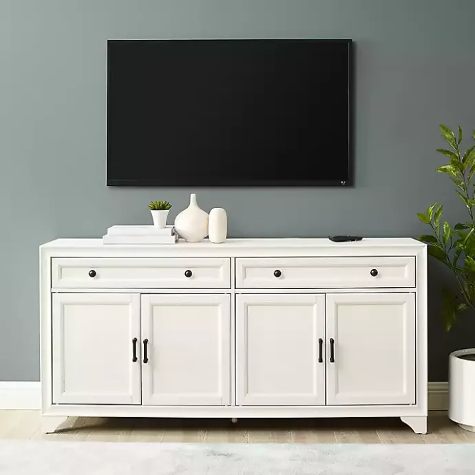Outlet Kirklands Home Wood 4-Door Sideboard Cabinet White