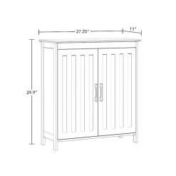 Hot Kirklands Home Wood 2-Door Storage Cabinet White