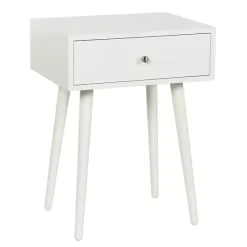 Online Kirklands Home Wood 1-Drawer Arthur Accent Table White