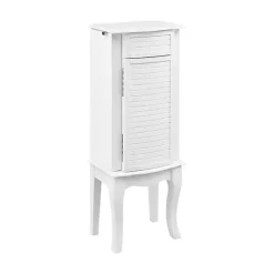 Clearance Kirklands Home Wood 4-Drawer Elena Jewelry Armoire White