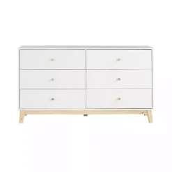 Discount Kirklands Home Wood 6-Drawer Footed Dresser White