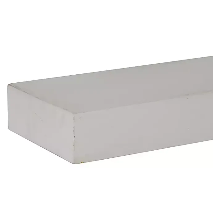 Clearance Kirklands Home Wood Floating Shelves, Set of 3 White
