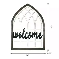 Kirklands Home Wood Interchangeable Arch Wall Plaque White