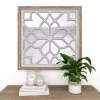 Sale Kirklands Home White Wood Lattice Overlay Mirror