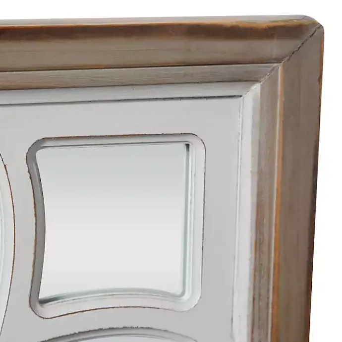 Sale Kirklands Home White Wood Lattice Overlay Mirror