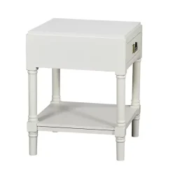 Clearance Kirklands Home Wood Layla Accent Table White