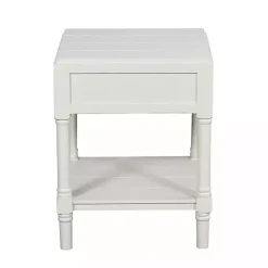 Clearance Kirklands Home Wood Layla Accent Table White