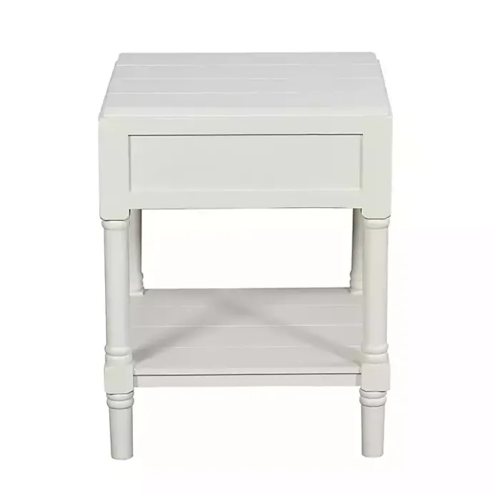 Clearance Kirklands Home Wood Layla Accent Table White