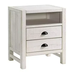 Clearance Kirklands Home Wood Open Shelf Nightstand White