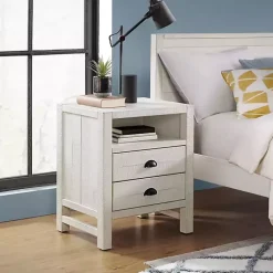 Clearance Kirklands Home Wood Open Shelf Nightstand White