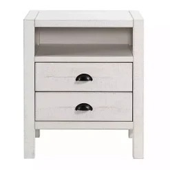 Clearance Kirklands Home Wood Open Shelf Nightstand White