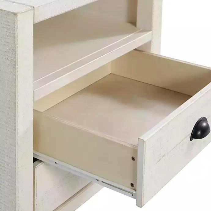 Clearance Kirklands Home Wood Open Shelf Nightstand White