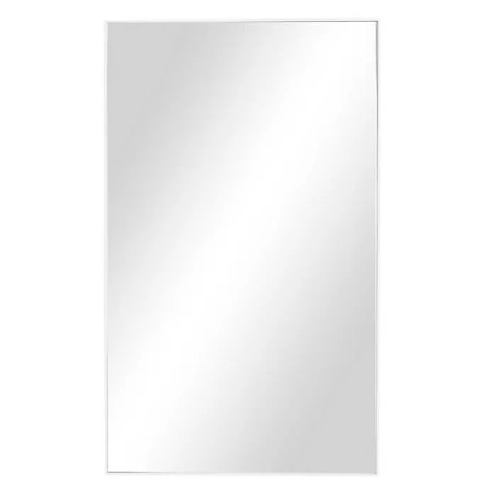 Best Kirklands Home White Wood Rectangular Wall Mirror, 24x40 in.