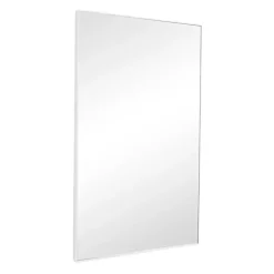 Best Kirklands Home White Wood Rectangular Wall Mirror, 24x40 in.