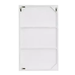 Best Kirklands Home White Wood Rectangular Wall Mirror, 24x40 in.