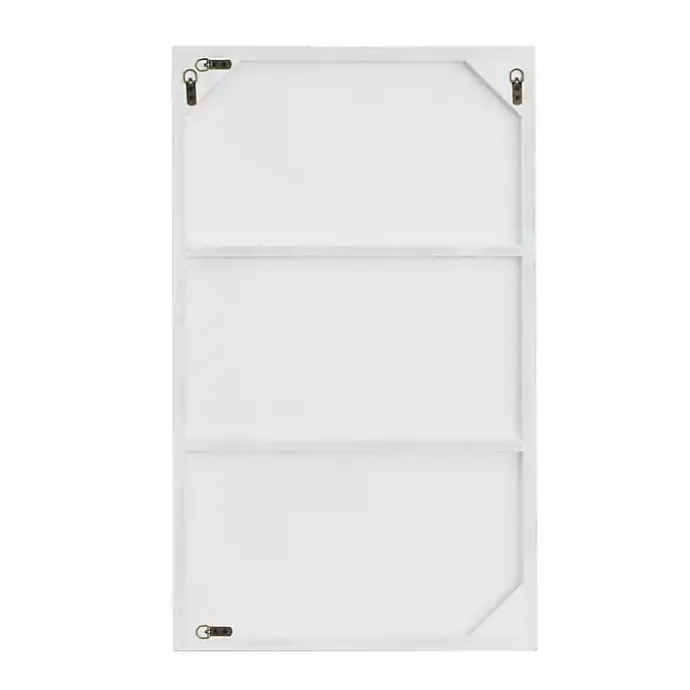 Best Kirklands Home White Wood Rectangular Wall Mirror, 24x40 in.