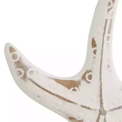 Hot Kirklands Home White Wood Sea Creature Statues, Set of 3