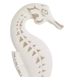 Hot Kirklands Home White Wood Sea Creature Statues, Set of 3