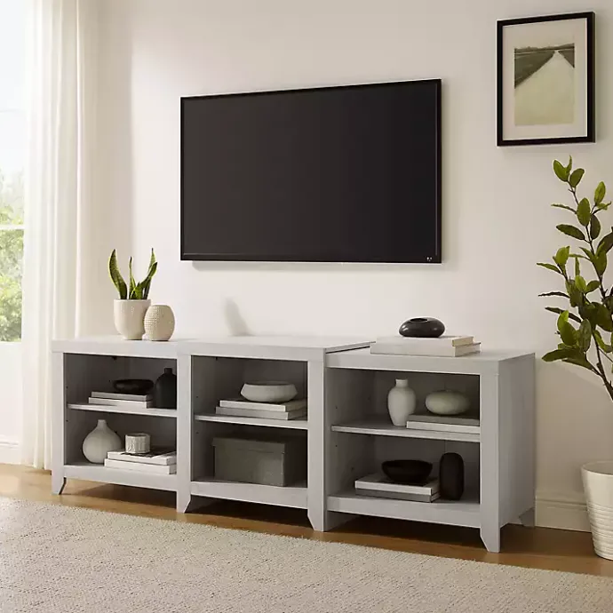 Discount Kirklands Home Wood 6-Shelf Media Cabinet White