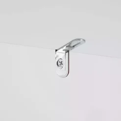 Clearance Kirklands Home Wood Slim Single Glass Door Floor Cabinet White