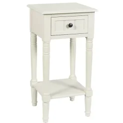 Online Kirklands Home Wood Square Hampton Accent Table White