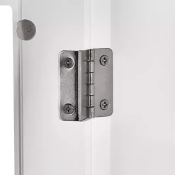 Sale Kirklands Home Wood Two Pane Glass Doors Corner Cabinet White