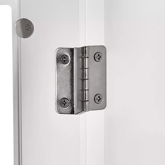 Sale Kirklands Home Wood Two Pane Glass Doors Corner Cabinet White