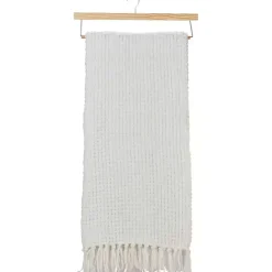Best Kirklands Home Woven Waffle Knit Chenille Throw White