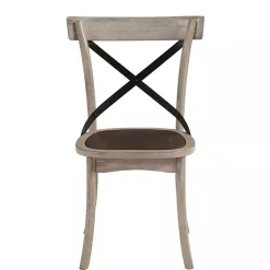 Online Kirklands Home White X-Back Wooden Dining Chairs, Set of 2