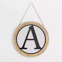 Sale Kirklands Home Whitewash Bead Trim Monogram A Plaque