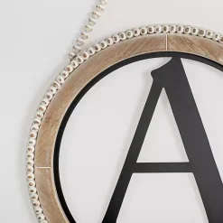Sale Kirklands Home Whitewash Bead Trim Monogram A Plaque