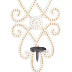 New Kirklands Home Whitewash Beaded Scroll Sconce
