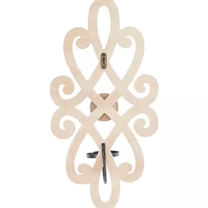 New Kirklands Home Whitewash Beaded Scroll Sconce
