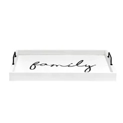 Outlet Kirklands Home Whitewash Family Wooden Tray