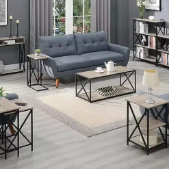 Sale Kirklands Home Whitewash Tucson C-Table Brown