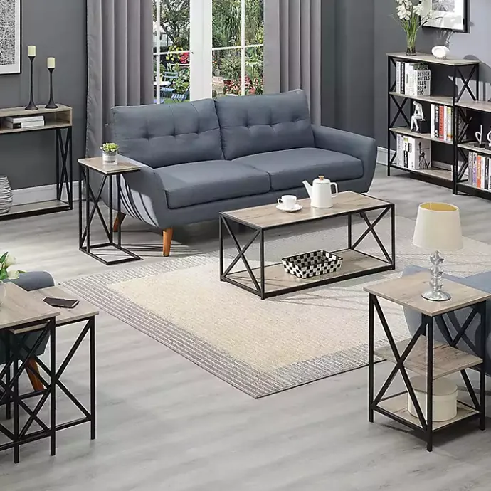 Sale Kirklands Home Whitewash Tucson C-Table Brown