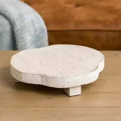 Discount Kirklands Home washed Natural Wood Riser, 14 in. White