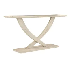 Clearance Kirklands Home washed Ramus Console Table White