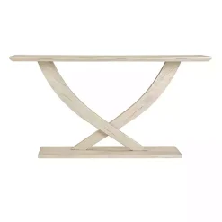 Clearance Kirklands Home washed Ramus Console Table White
