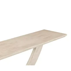 Clearance Kirklands Home washed Ramus Console Table White