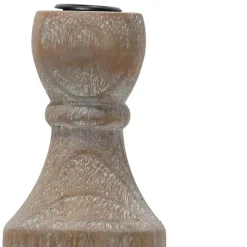 Clearance Kirklands Home Whitewashed Wood Taper Candle Holder, 9 in.