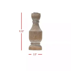 Clearance Kirklands Home Whitewashed Wood Taper Candle Holder, 9 in.